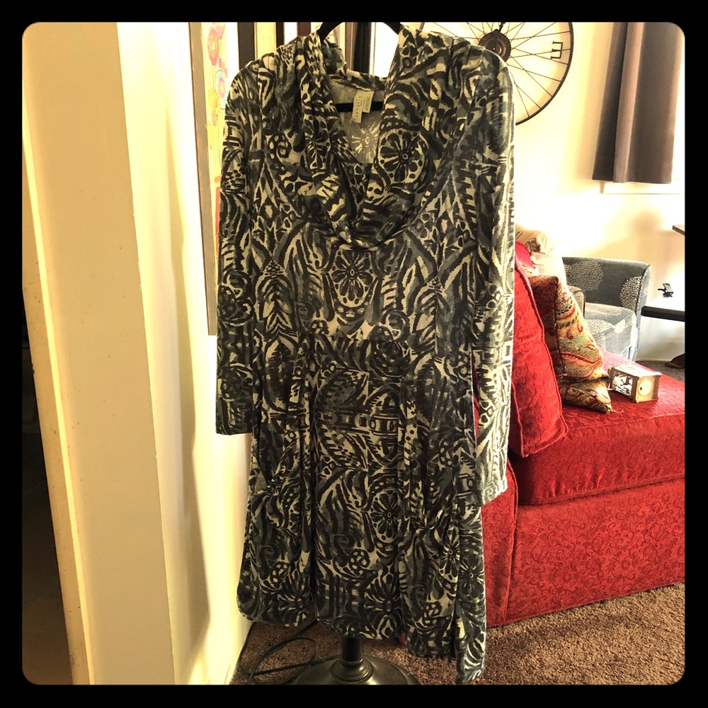 Cowl-necked dress